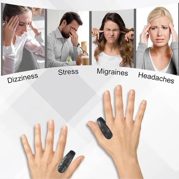 Acupressure Hand Clip for Natural Pain Relief – Sugar Control, Migraine & Headache Aid, Stress & Tension Relief Wearable Hand Massager
