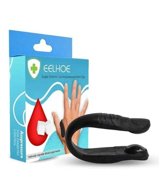 Acupressure Hand Clip for Natural Pain Relief – Sugar Control, Migraine & Headache Aid, Stress & Tension Relief Wearable Hand Massager